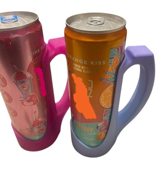 Energy Drink Can Holder with Handle for 12oz Slim Cans