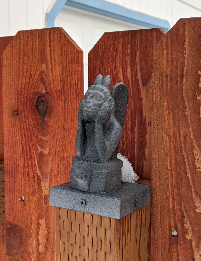 Gargoyle Fence Post Topper - 4x4 Vinyl and Wood Posts