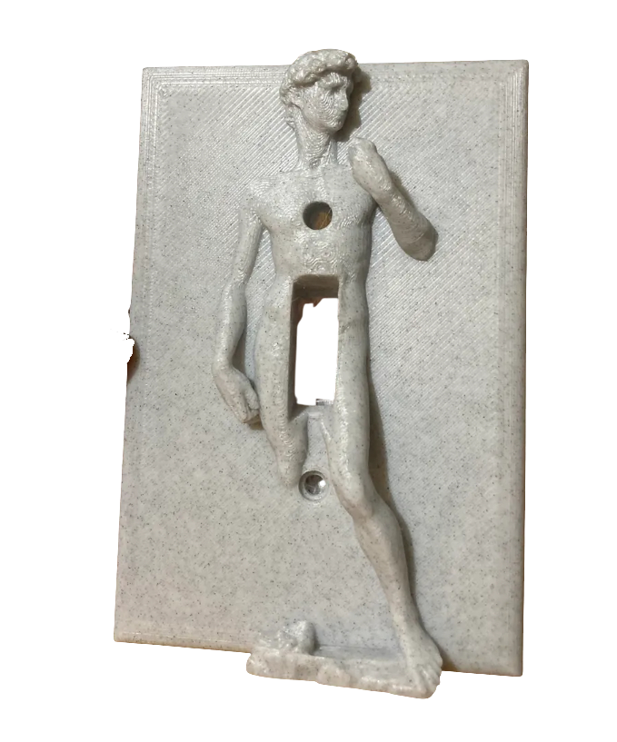 Michelangelo David Penis Light Switch Cover Plate