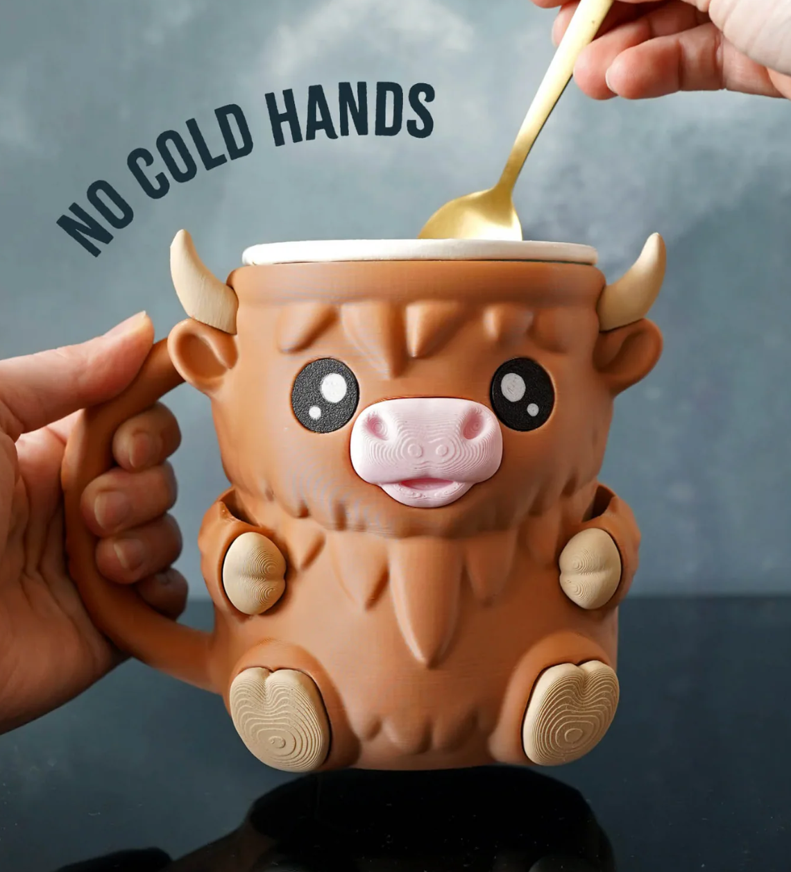 Highland Cow Ice Cream Pint Holder - The Perfect Gift for Ice Cream Lovers