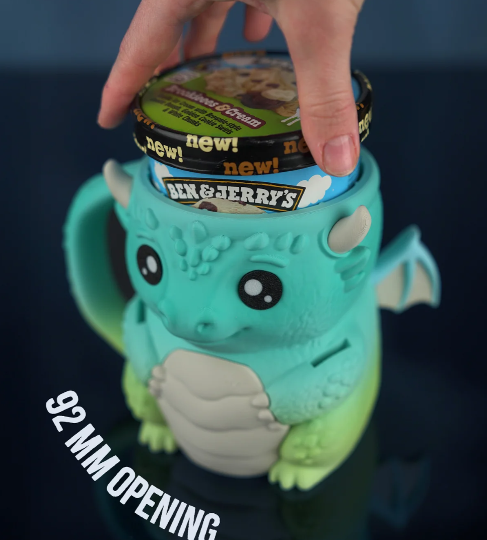 Dragon Ice Cream Pint Holder - The Perfect Gift for Ice Cream Lovers