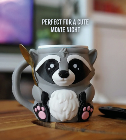 Raccoon Ice Cream Pint Holder - The Perfect Gift for Ice Cream Lovers