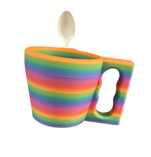 Ice Cream Pint Holder with Ergonomic Handle and Spoon Slot