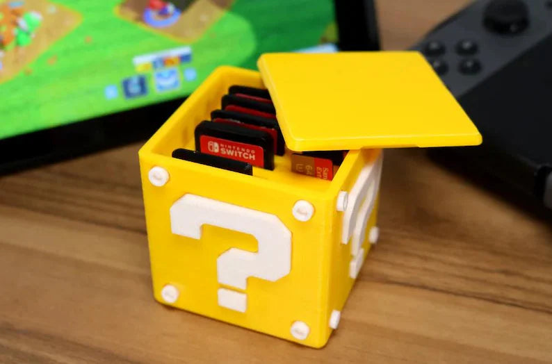 Mystery Block Switch Game Cartridge Holder - 12 Games & 3 microSD