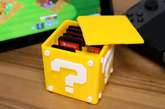 Mystery Block Switch Game Cartridge Holder - 12 Games & 3 microSD