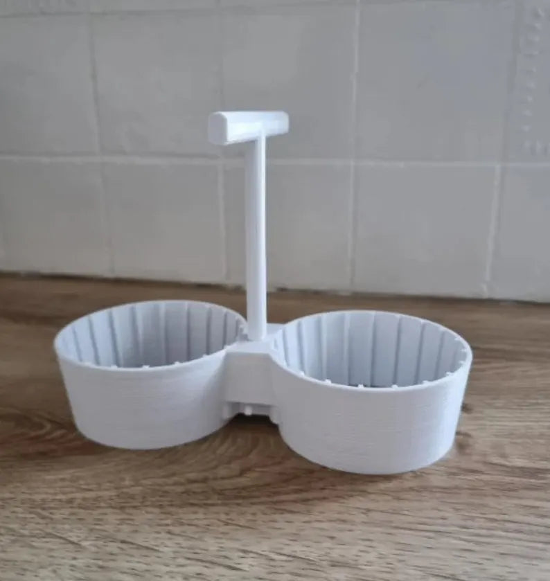 Two-Cup Coffee Carrier - Dual Drink Holder