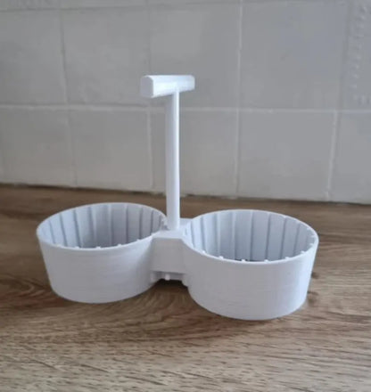 Two-Cup Coffee Carrier - Dual Drink Holder