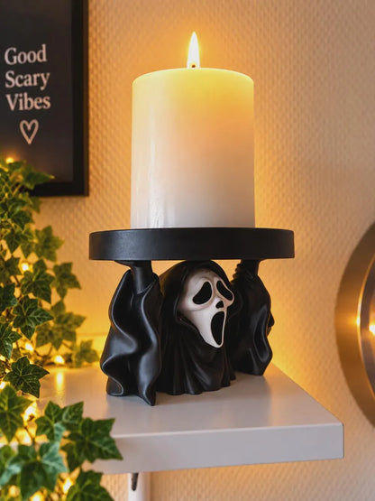 Horror Face Candle Holder - LED Tea Light Stand