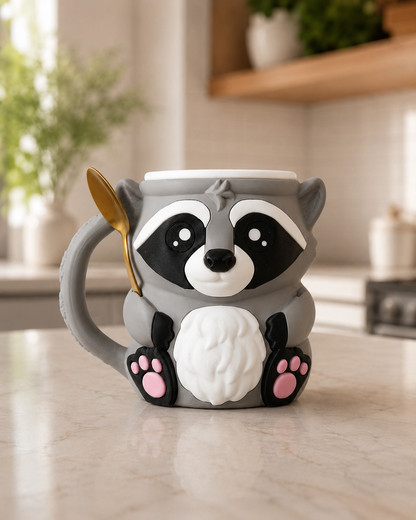 Raccoon Ice Cream Pint Holder - The Perfect Gift for Ice Cream Lovers