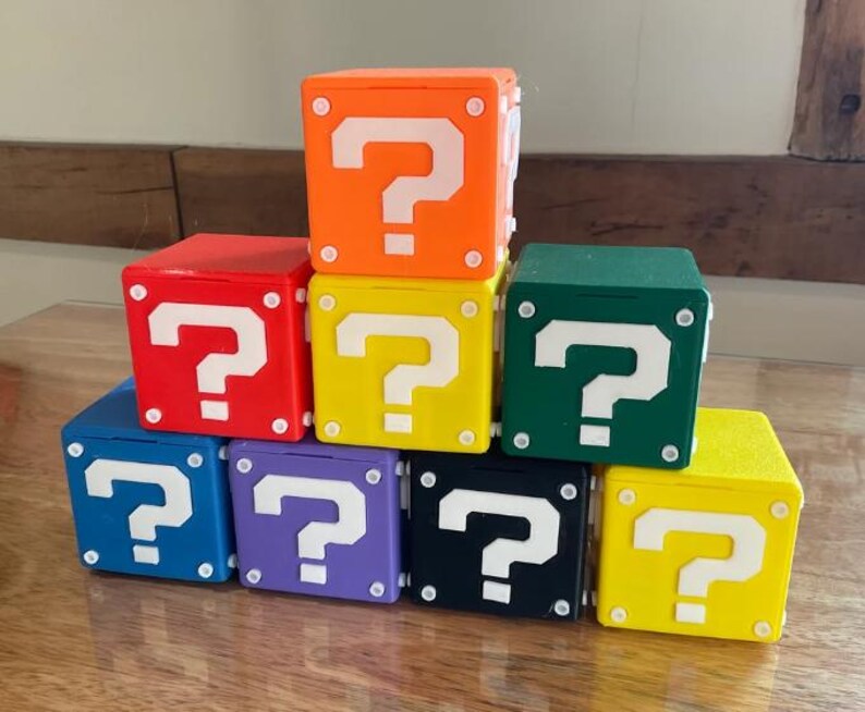 Mystery Block Switch Game Cartridge Holder - 12 Games & 3 microSD