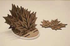 Maple Leaf Coaster Set - Holder Included