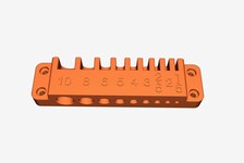 Wall-Mounted Hex Key Holder - SAE & Metric Allen Wrench Organizer
