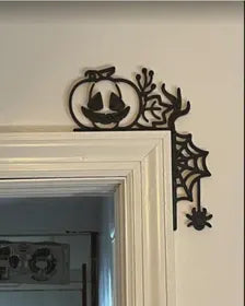 Halloween Door Corner Decoration - Spooky Frame Topper
