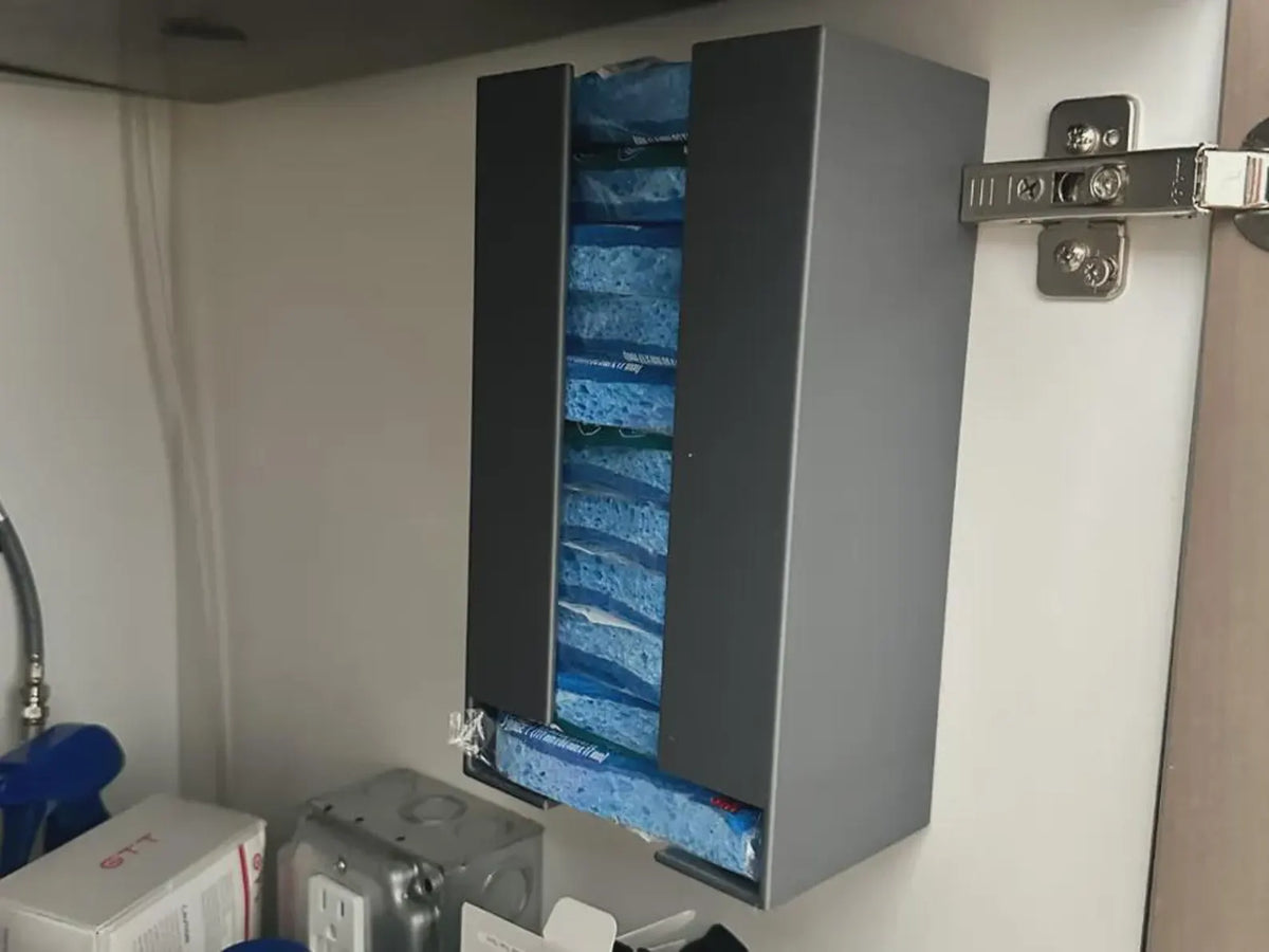 Wall-Mounted Sponge Dispenser - Under-Sink Organizer