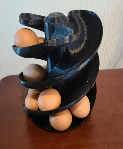 Large Spiral Egg Holder - 30-Egg Rolling Rack