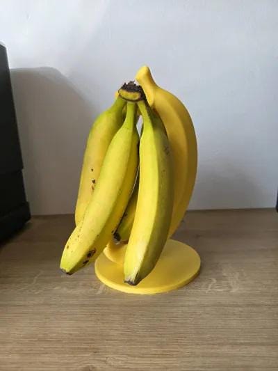Banana-Shaped Banana Stand - Countertop Hanger