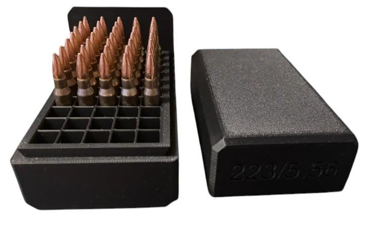 .223 / 5.56 Ammo Storage Box - 50 Rounds