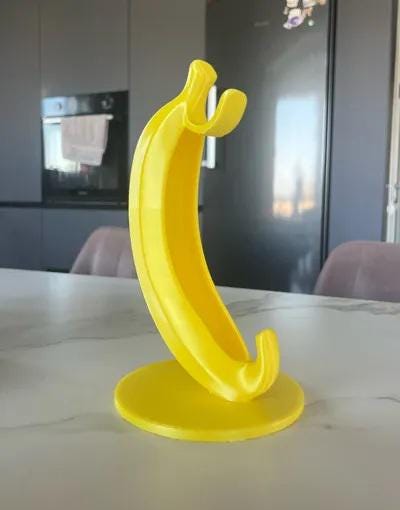 Banana-Shaped Banana Stand - Countertop Hanger