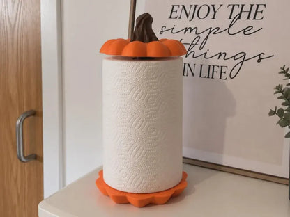 Pumpkin Paper Towel Holder - Fall Kitchen Decor