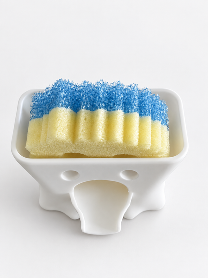 Ghost Sponge Holder for Scrub Daddy Sponges - Holiday Sponge Accessory - Draining Sponge Dish