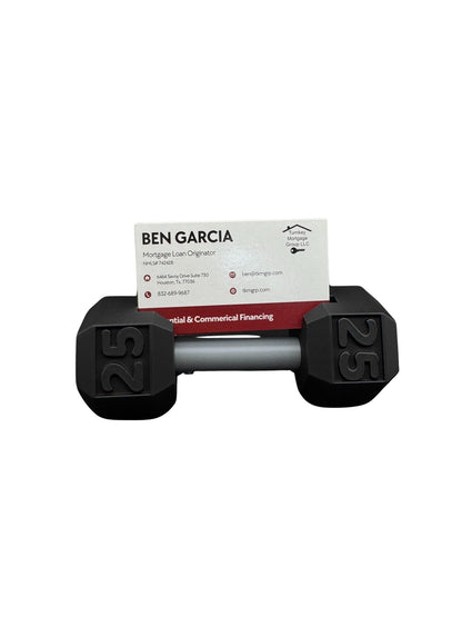 Dumbbell Business Card Holder
