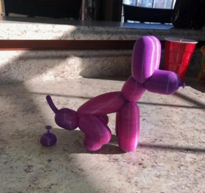 Pooping Balloon Dog | Funny Dog Figurine