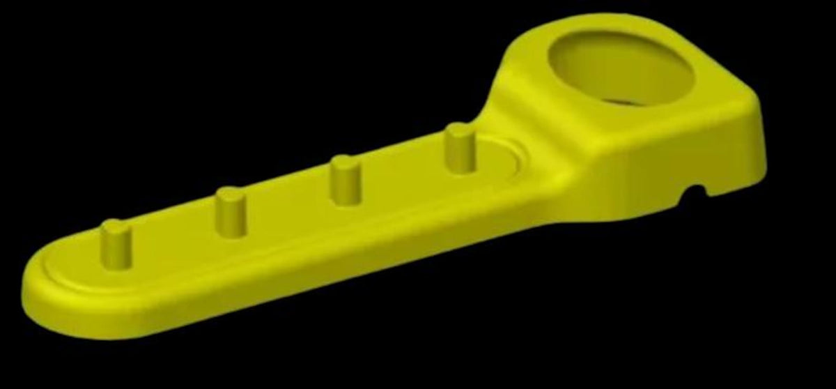 Yellow toothbrush stand product view