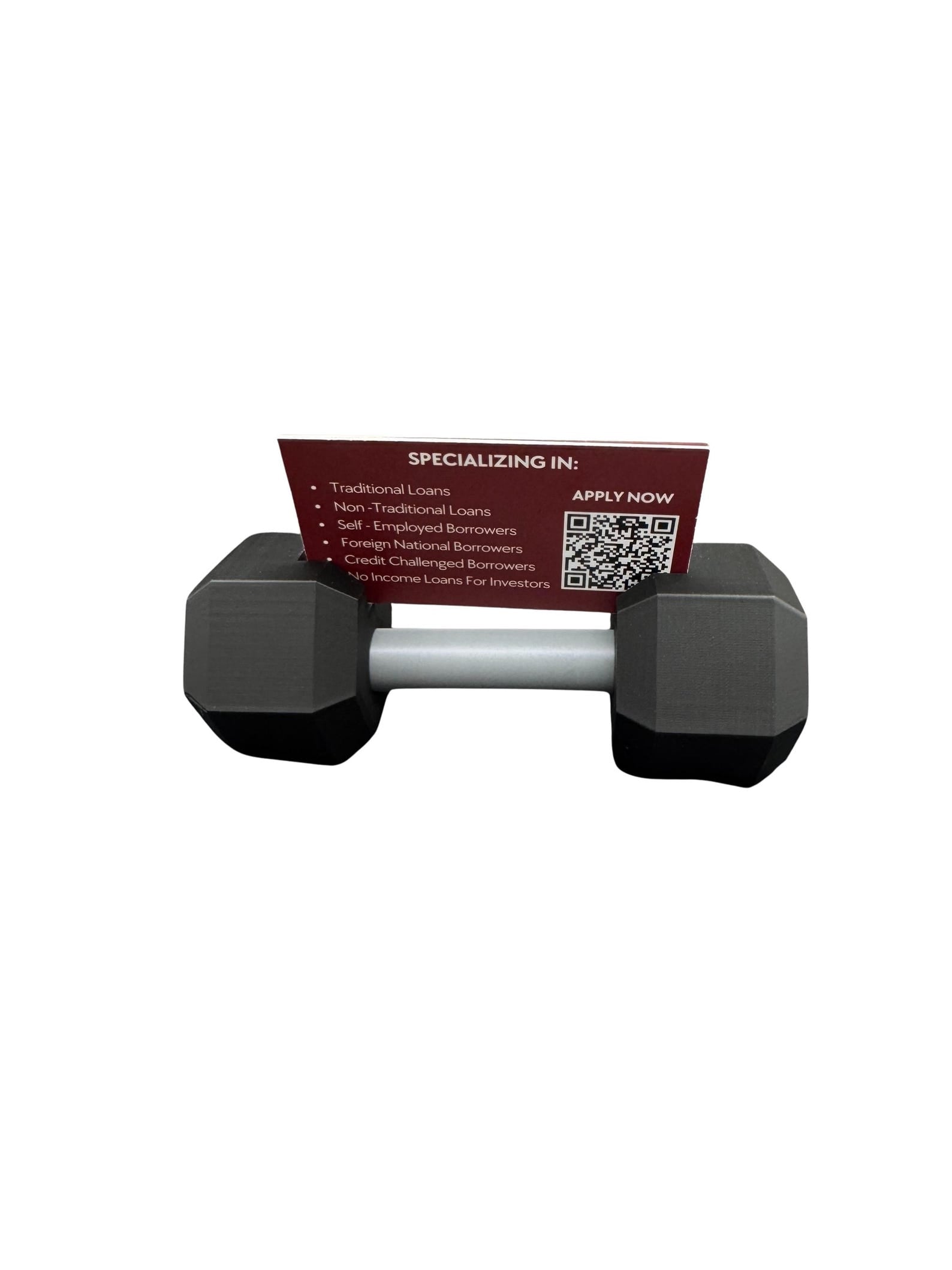 Dumbbell Business Card Holder