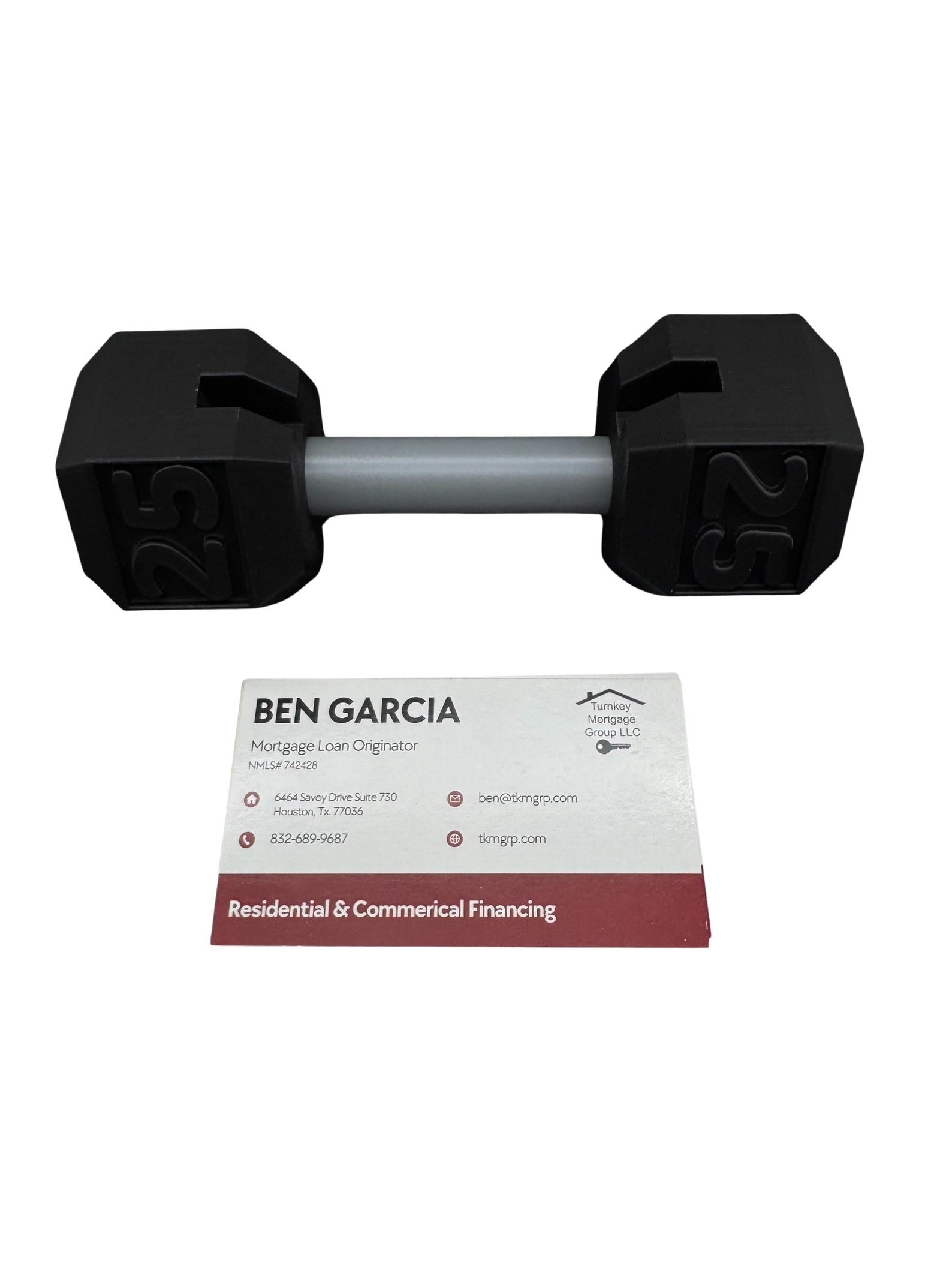 Dumbbell Business Card Holder