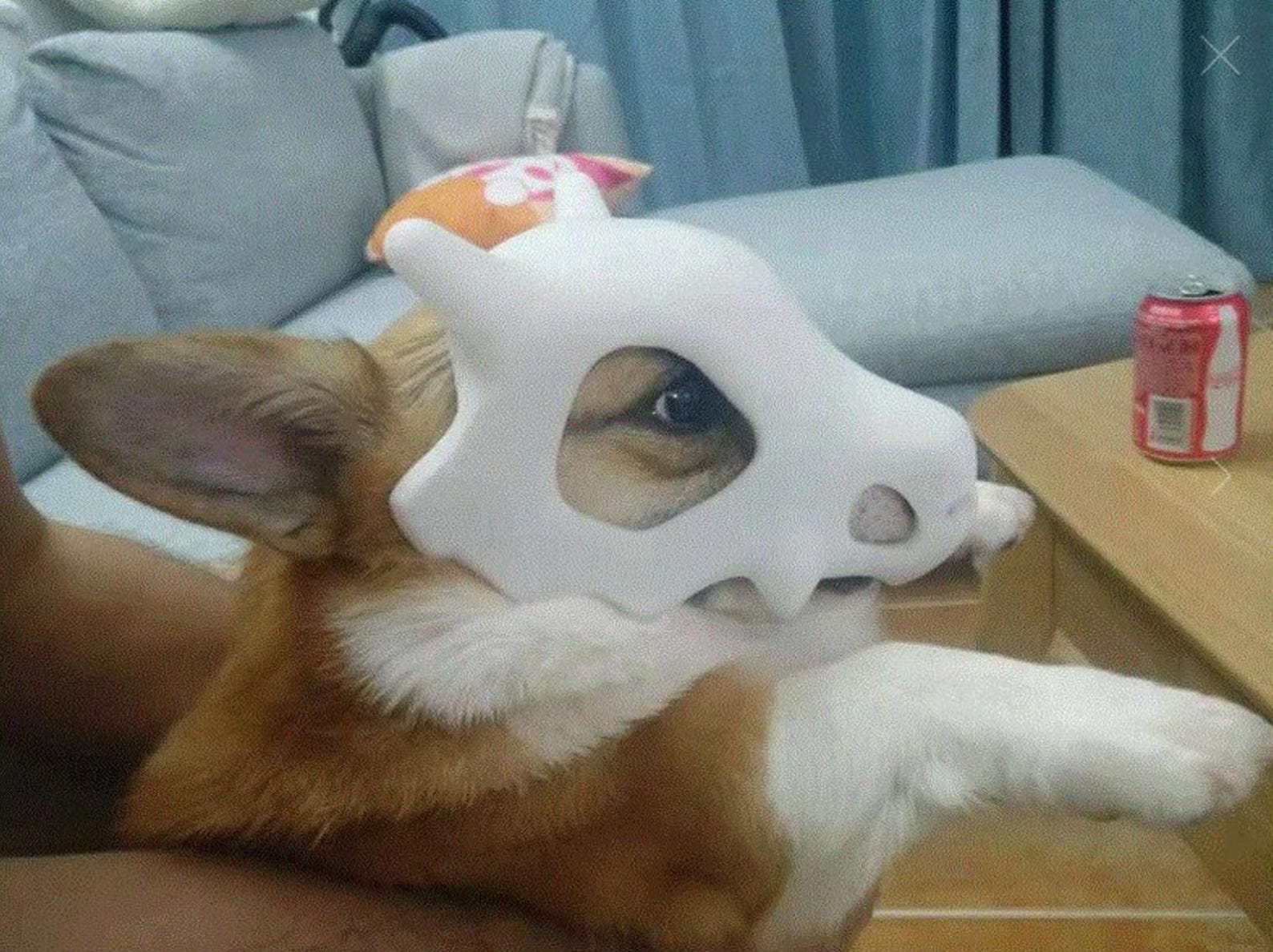 Cubone Dog Mask | Dinosaur Mask
