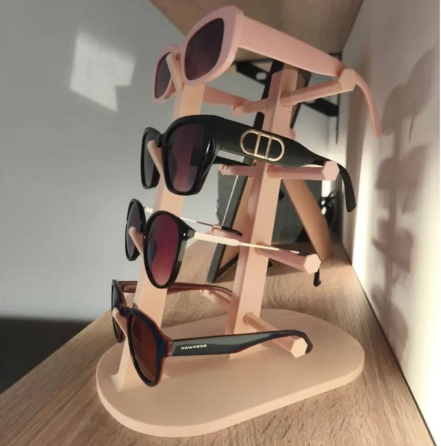 8 Pair Sunglasses Stand | Eyeglasses Organizer | Glasses Display Rack | Sunglasses Holder | Eyewear Storage | Gift for Sunglasses Collector