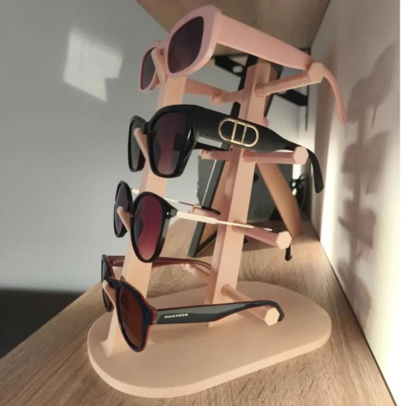 8 Pair Sunglasses Stand | Eyeglasses Organizer | Glasses Display Rack | Sunglasses Holder | Eyewear Storage | Gift for Sunglasses Collector