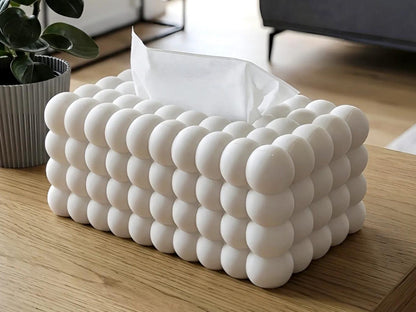 Bubble Tissue Box Cover | Modern Tissue Holder | Decorative Kleenex Box Cover | Bathroom & Living Room Decor | Cute Home Accessory
