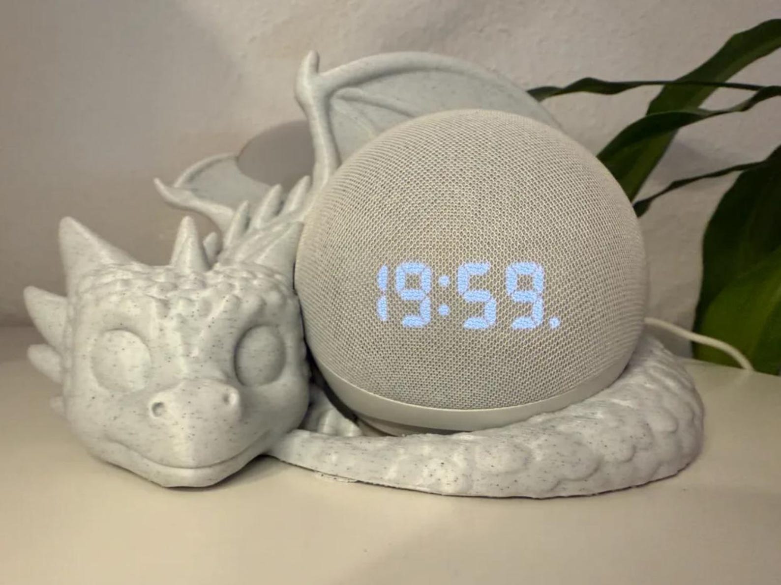 Magical Dragon Alexa Echo Dot Holder | Dragon Shaped Stand for Echo Dot 3rd/4th Gen | Functional & Decorative, Perfect Gift for Dragon Lover