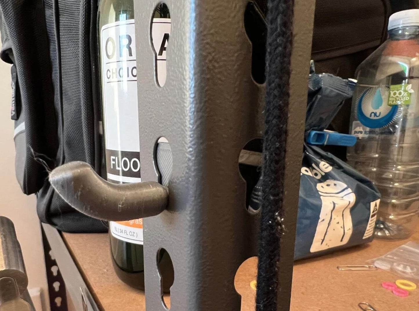 Garage Shelf Hook | Keyhole Hanger for Garage Storage Units | Strong Durable Hook for Shelf | Storage & Organization | Workshop Organizer