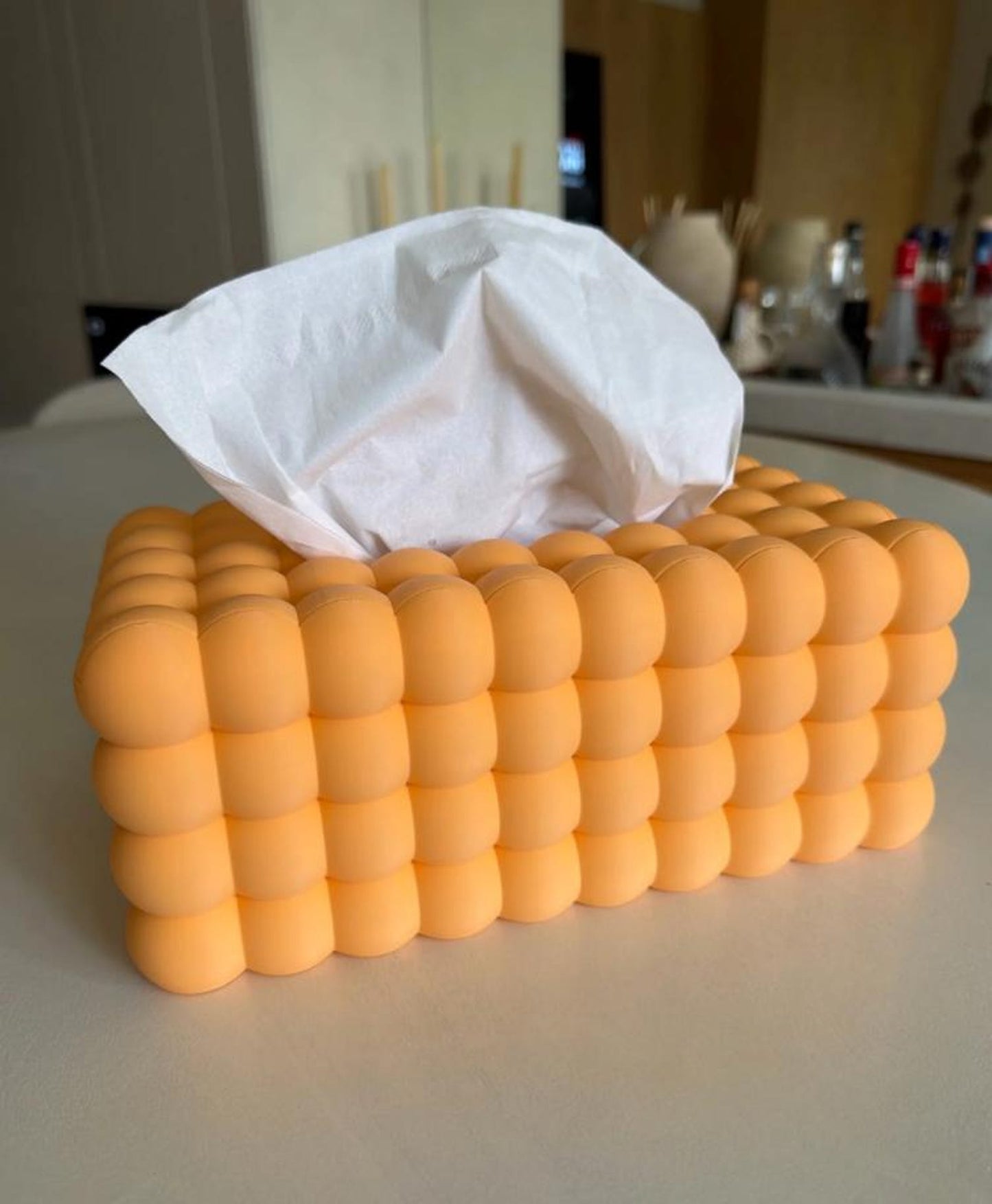 Bubble Tissue Box Cover | Modern Tissue Holder | Decorative Kleenex Box Cover | Bathroom & Living Room Decor | Cute Home Accessory