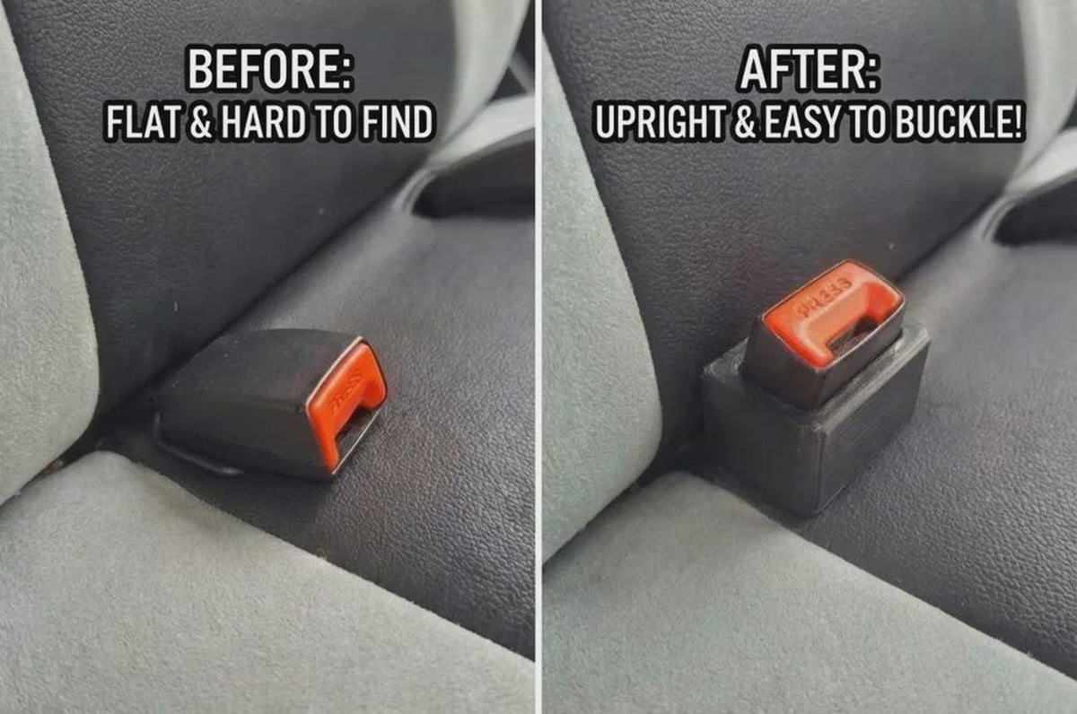 Seatbelt buckle holder dimensions