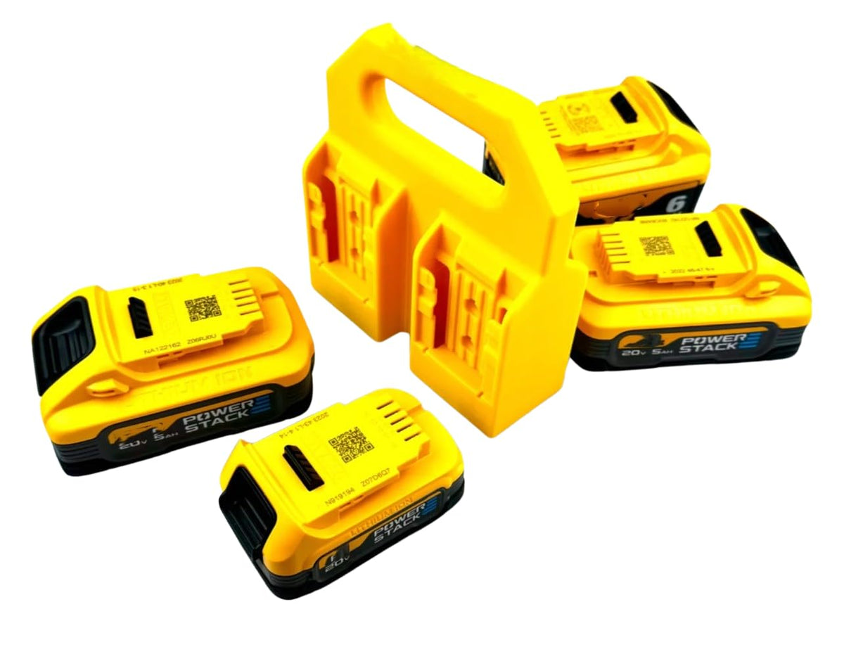 DeWalt-Compatible Quad Battery Carrier - 20V