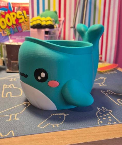 Whale Ice Cream Pint Holder - Frozen Dessert Cozy