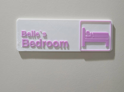 Personalized Bedroom Sign - Custom Door Name Sign