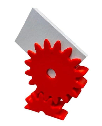 Gear Business Card Holder - Mechanical Desk Organizer