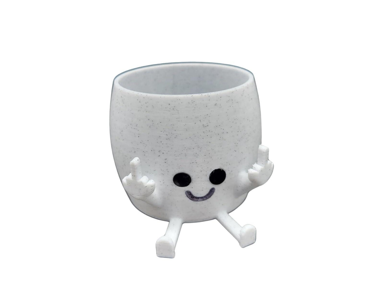 Funny Middle Finger Plant Pot - Rude Succulent Planter