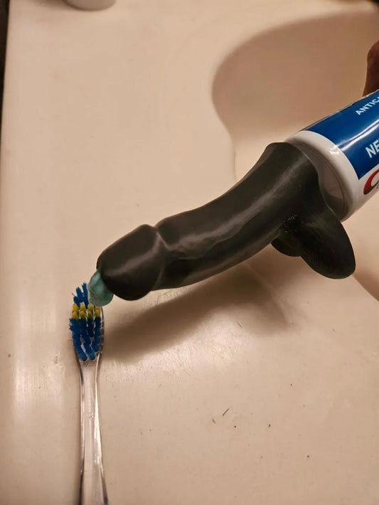 Novelty Penis Toothpaste Cap - Adult Bathroom Gag Gift