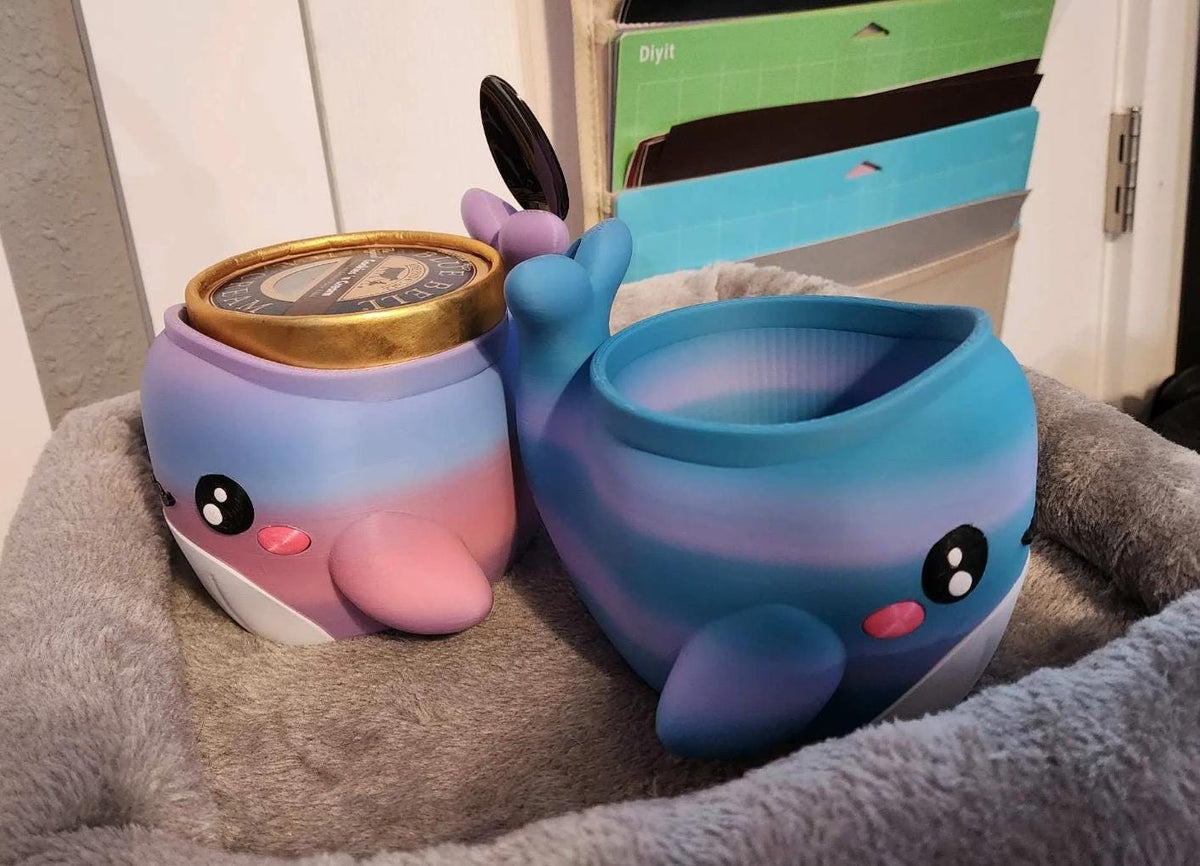 Whale Ice Cream Pint Holder - Frozen Dessert Cozy