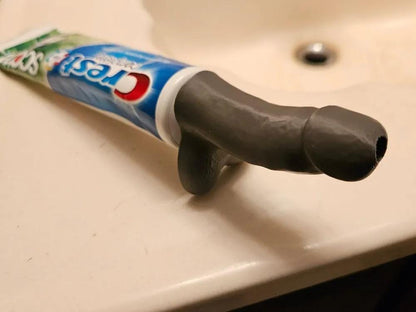 Novelty Penis Toothpaste Cap - Adult Bathroom Gag Gift