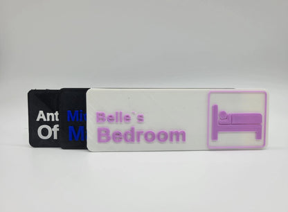 Personalized Bedroom Sign - Custom Door Name Sign
