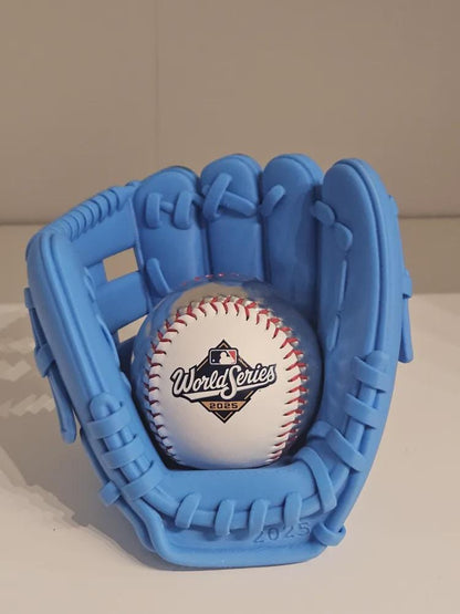 Baseball Glove Ball Display Stand - Sports Memorabilia Holder