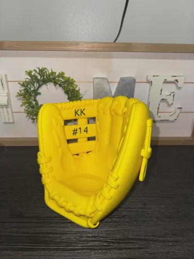 Baseball Glove Ball Display Stand - Sports Memorabilia Holder