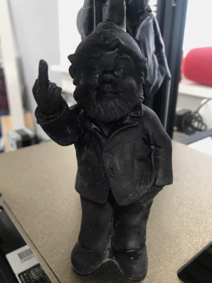 Middle Finger Gnome - Rude Garden and Desk Figurine