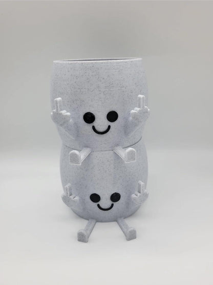 Funny Middle Finger Plant Pot - Rude Succulent Planter